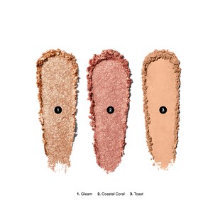 Essential Eye Shadow Trios, Soft Coral, 6g